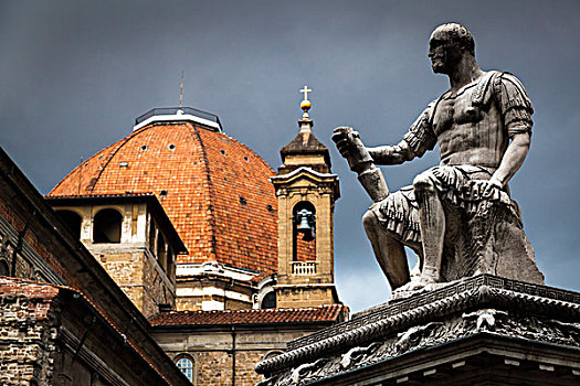 雕塑,广场,佛罗伦萨,意大利