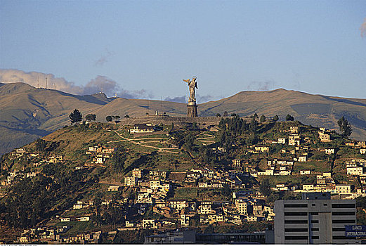 基多,雕塑,厄瓜多尔,南美