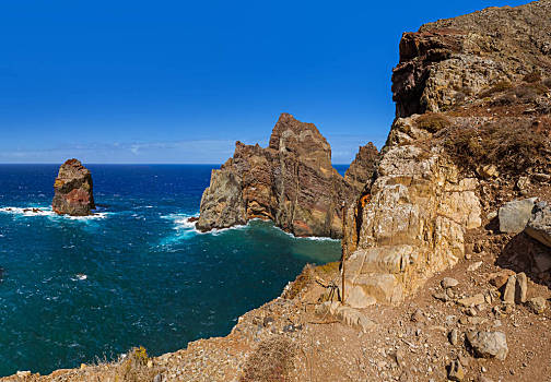 岬角,馬德拉島,葡萄牙,自然,背景