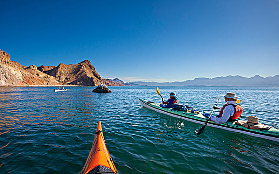 卡门,科特兹海,墨西哥,海洋,漂流,涉水,西部,岸边,温暖,下午,亮光