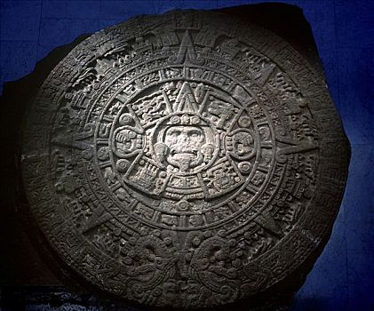 阿芝台克,石头,墨西哥,迟,时期