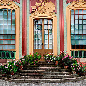 花,罐,德罗特宁霍尔姆宫,斯德哥尔摩,瑞典