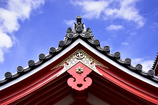 日本浅草寺的建筑细节