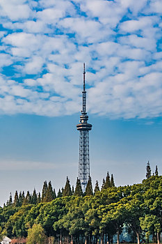 湖南省长沙市广播电视发射塔建筑景观