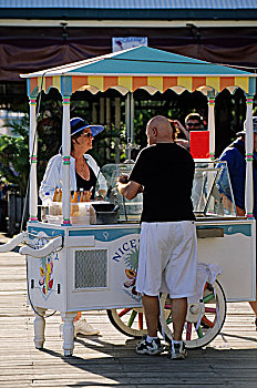 冰淇淋,货摊,道格拉斯港,澳大利亚