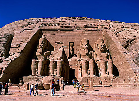 庙宇,努比亚,埃及,非洲