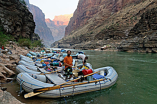 大峡谷国家公园,亚利桑那,美国,河,引导,筏子