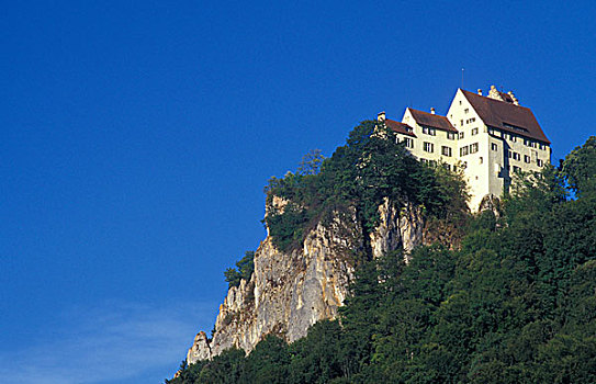 城堡,山谷,巴登符腾堡,德国,欧洲