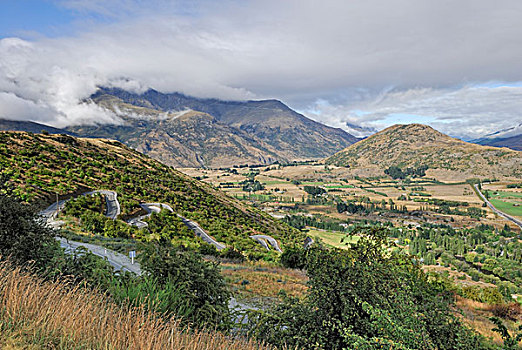 道路,瓦纳卡,南岛,新西兰