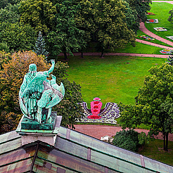 雕塑,上面,圣徒,大教堂,彼得斯堡,俄罗斯