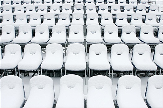 白色,体育场,椅子