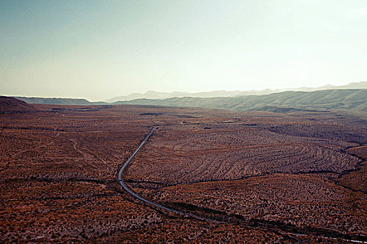 公路,荒地,围绕,山,秘鲁