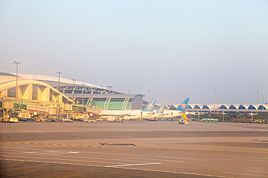 广州,白云机场,室外,停机坪,航站楼