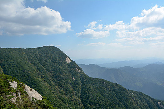 湖北天堂寨国家地质公园夏日风光