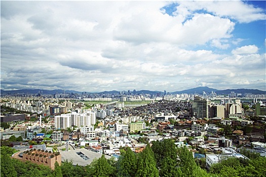 风景,中心,首尔,韩国