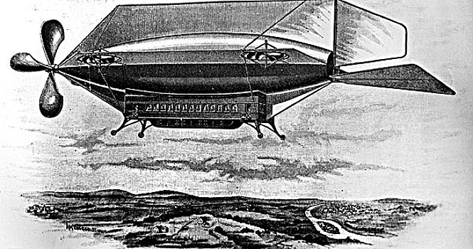 飞艇,1891年