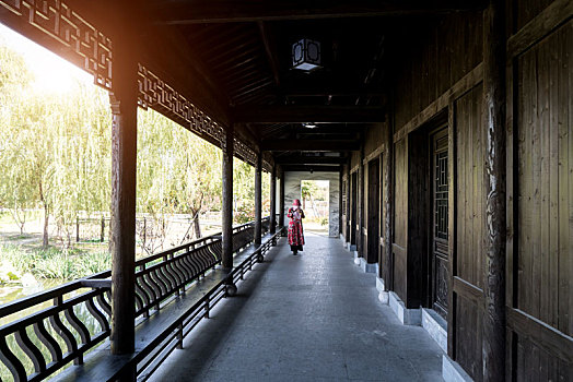 杭州塘西古镇,长廊