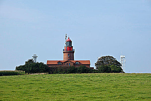 灯塔,靠近,梅克伦堡前波莫瑞州,德国,欧洲