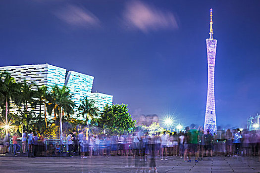 花城广场电视塔夜景