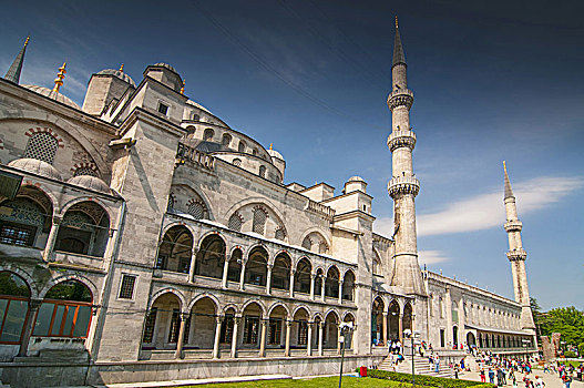 风景,蓝色清真寺,藍色清真寺,清真寺,伊斯坦布尔,土耳其
