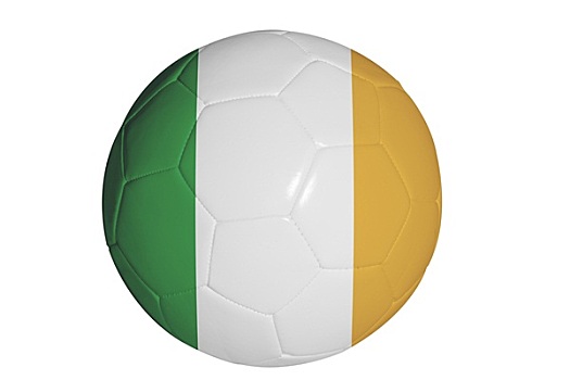 爱尔兰,旗帜,足球