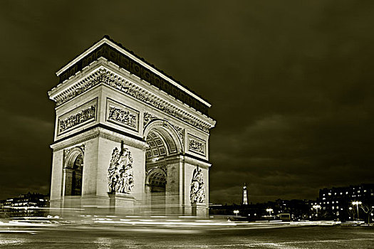拱形,戴高乐,广场,巴黎,法国