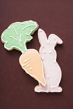 复活节饼干,胡萝卜,复活节兔子