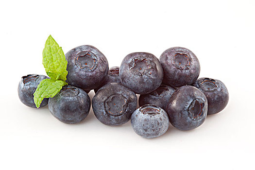 蓝莓,隔绝,白色背景