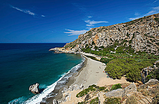 海滩,南海岸,克里特岛,希腊
