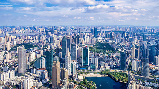 武漢西北湖金融街航拍
