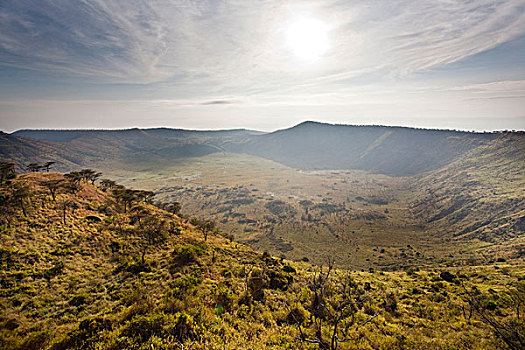 火山口,区域,伊丽莎白女王国家公园,乌干达