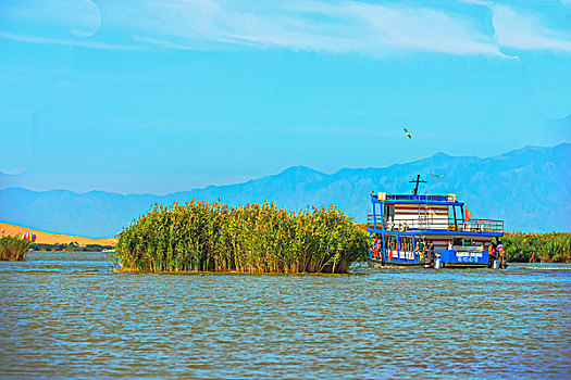 宁夏回族自治区,沙湖美景