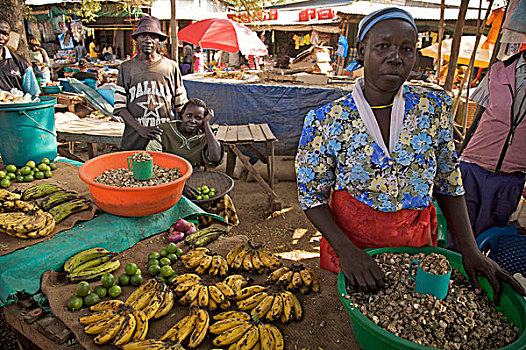 市场,朱巴,南,苏丹,十二月,2008年
