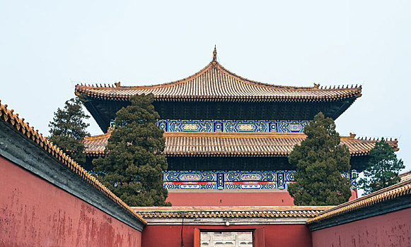 入口,皇家,庙宇,北京