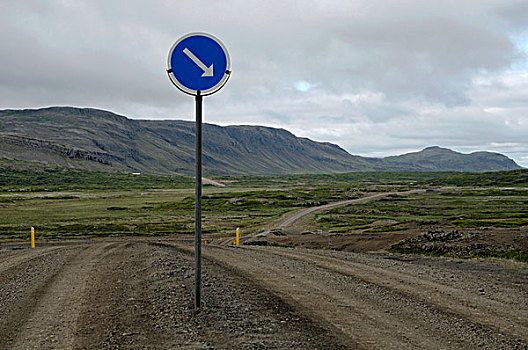 交通标志,保持正确,冰岛,欧洲
