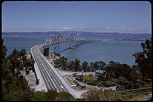 海湾大桥,旧金山,加利福尼亚,美国,奥克兰,历史