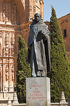 雕塑,维多利亚市,正面,16世纪,多米尼加人,寺院,圣史蒂芬,萨拉曼卡,萨拉曼卡省,西班牙