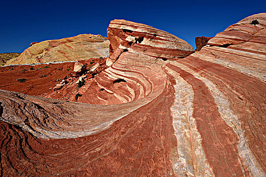岩石构造,峡谷,火焰谷州立公园,内华达,美国,北美