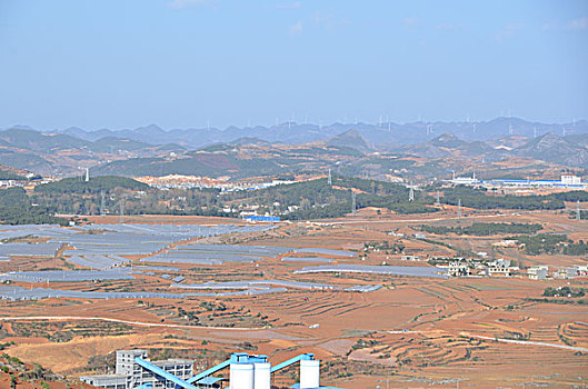 威宁,风光,田园,公路,山脉,天空,高海拔,云贵高原,民居,美景,春季