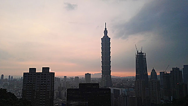 台湾101大厦城市风光