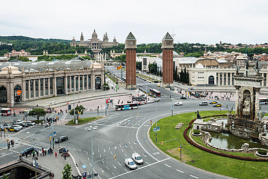 贸易展览会,地面,巴塞罗那,加泰罗尼亚,西班牙,欧洲