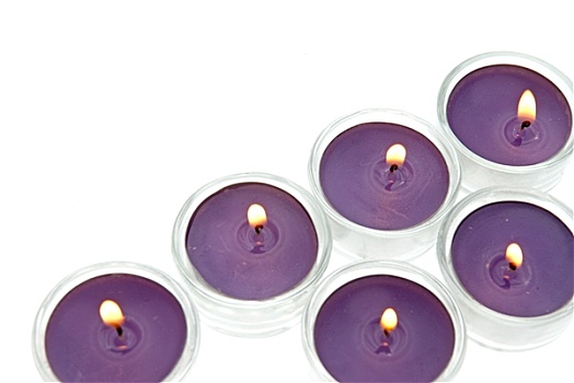 紫色,蜡烛