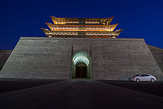 城门灯光夜景