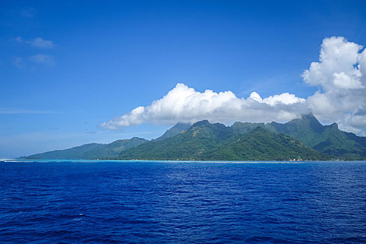茉莉亚岛,岛屿,太平洋,泻湖,风景