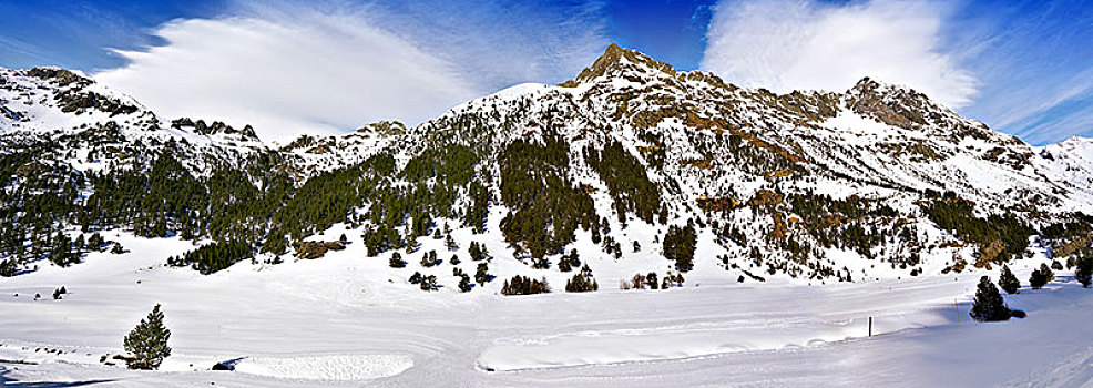 医院,越野滑雪,区域,比利牛斯山脉,韦斯卡,西班牙