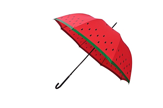 红色,伞