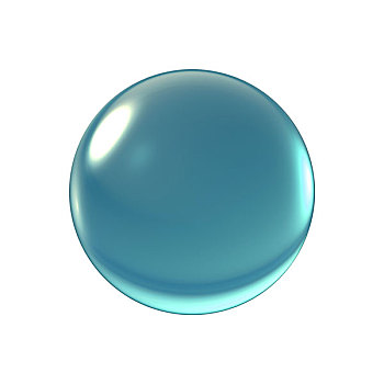 水晶,蓝色,球