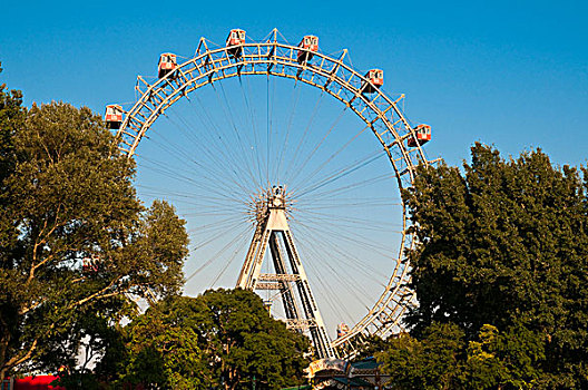 维也纳,巨大,轮子,娱乐,公园,奥地利,欧洲