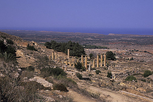 利比亚,靠近,阿波罗神庙