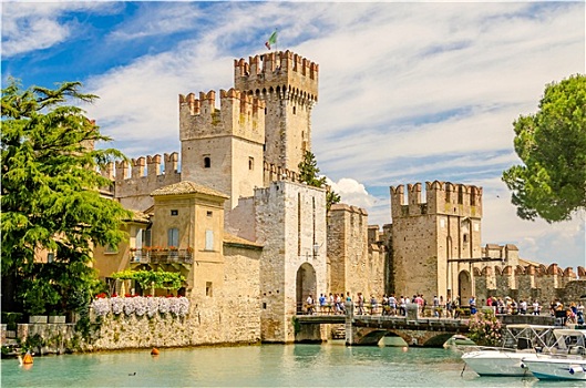 城堡,西尔米奥奈,意大利